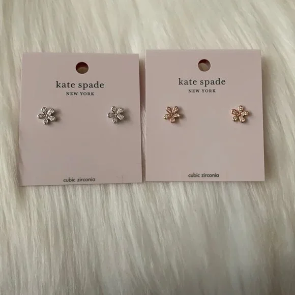 Jewelry | Kate Spade Gleaming Garden Floral Mini Stud  Kate Spade 2 Pair Earrings Studs Set main image 0